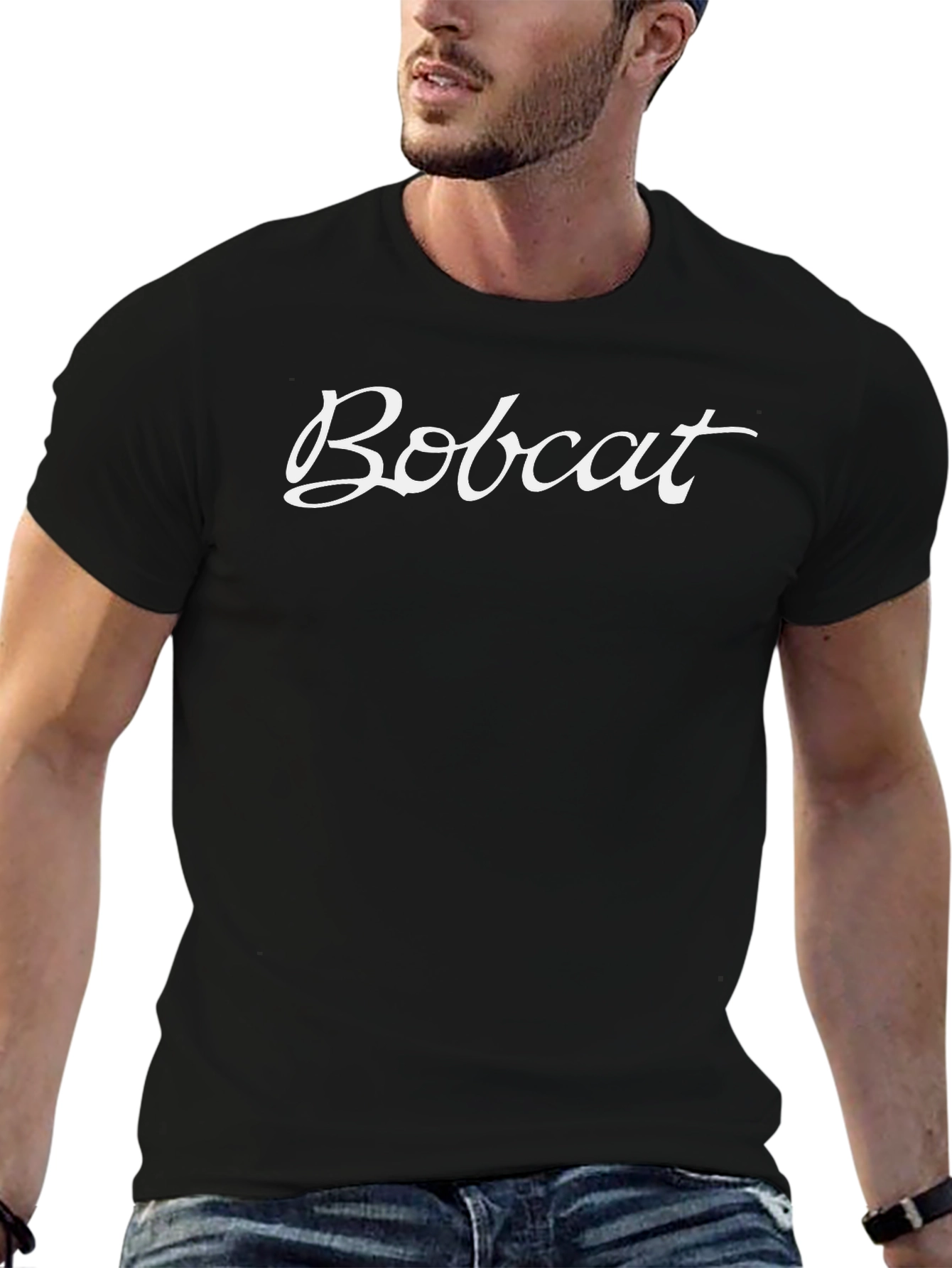 Bobcat T-Shirt - Casual Black Tee