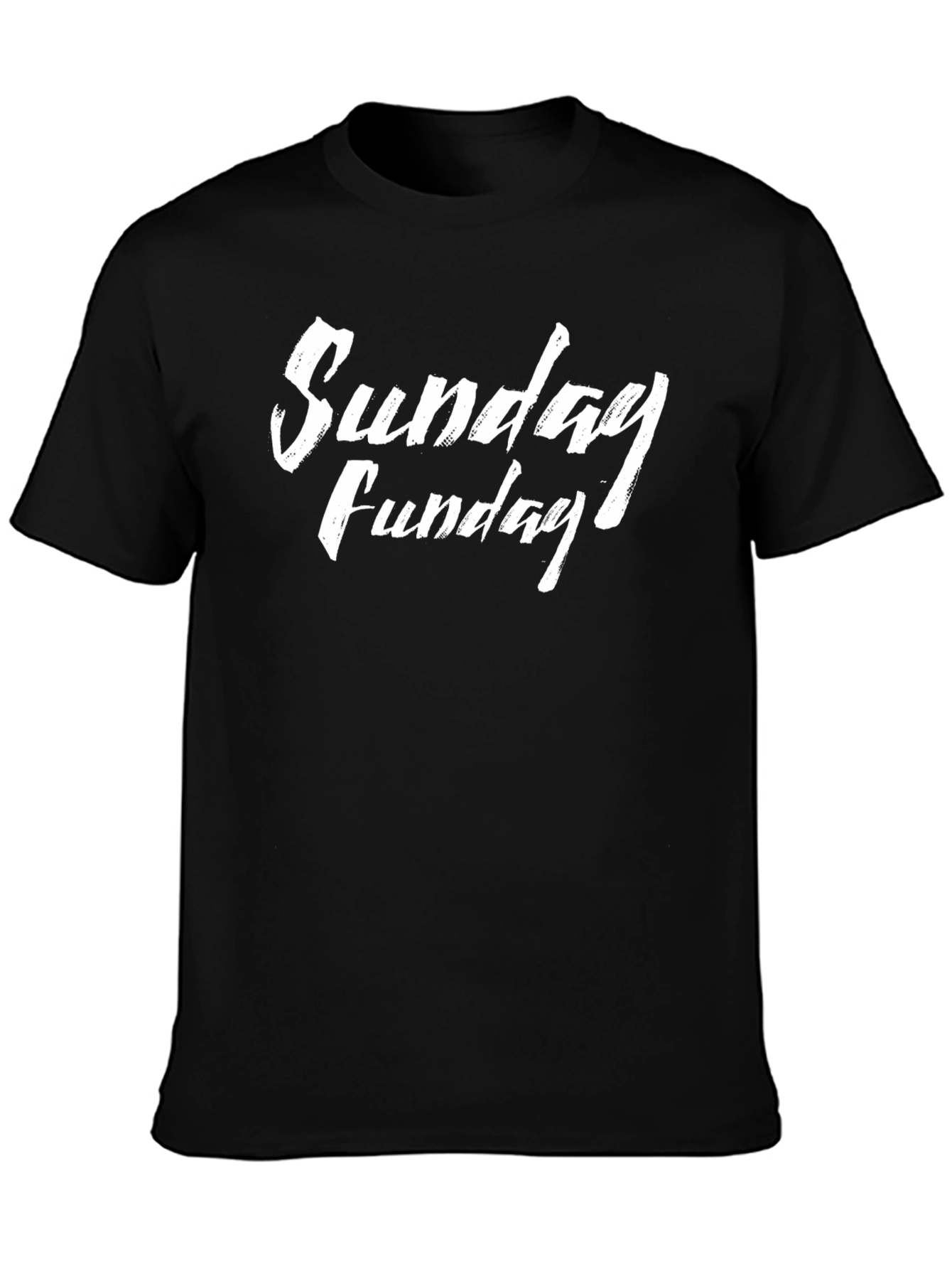 Sunday Funday Graphic Tee - Casual Black T-Shirt