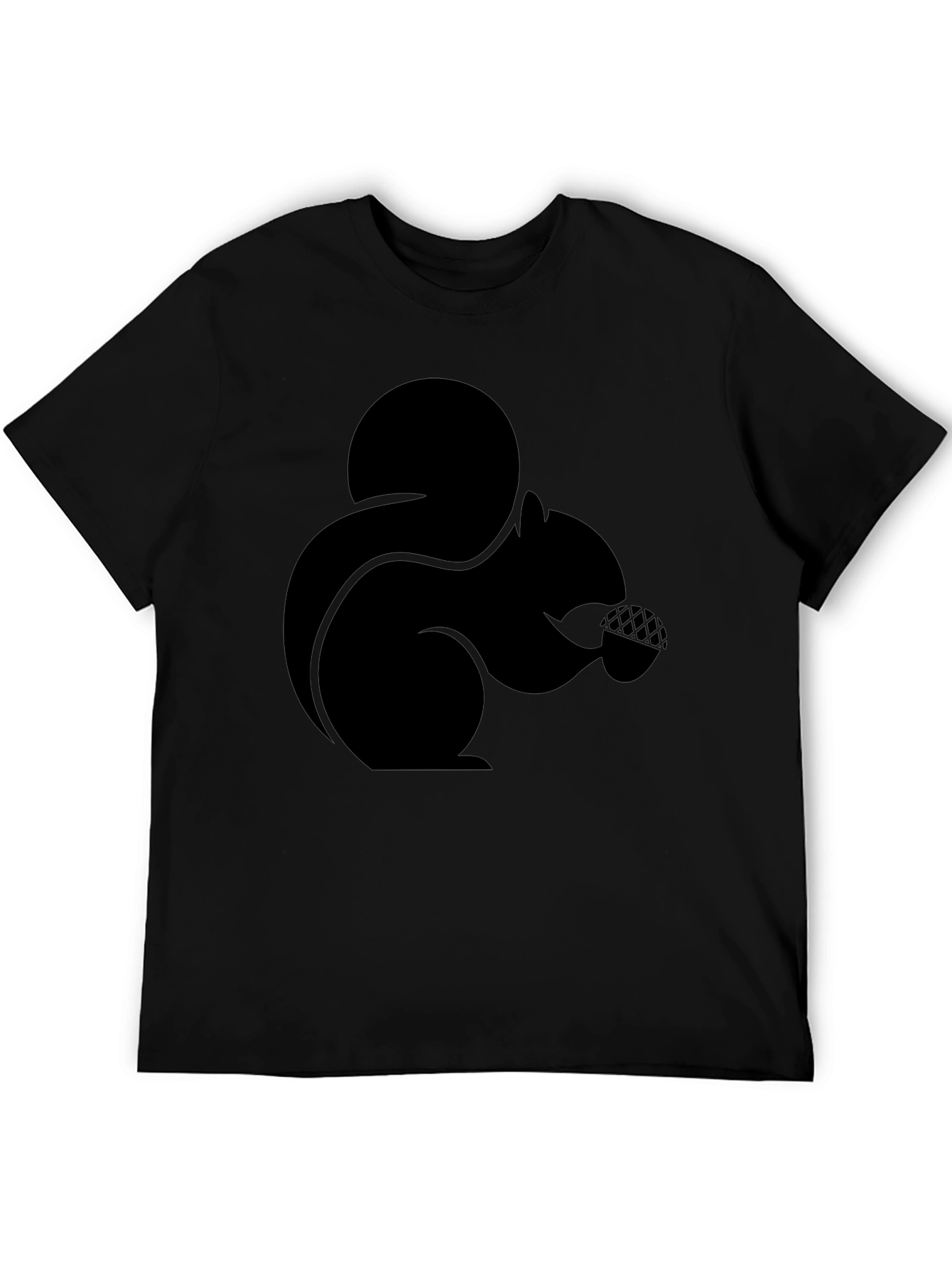 Squirrel Graphic T-Shirt - Black