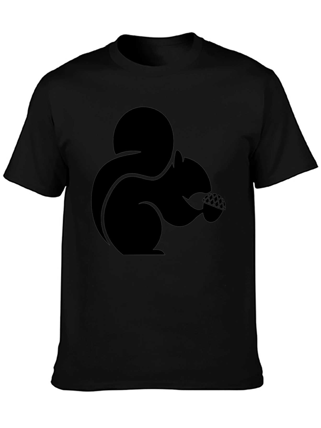 Squirrel Graphic T-Shirt - Black
