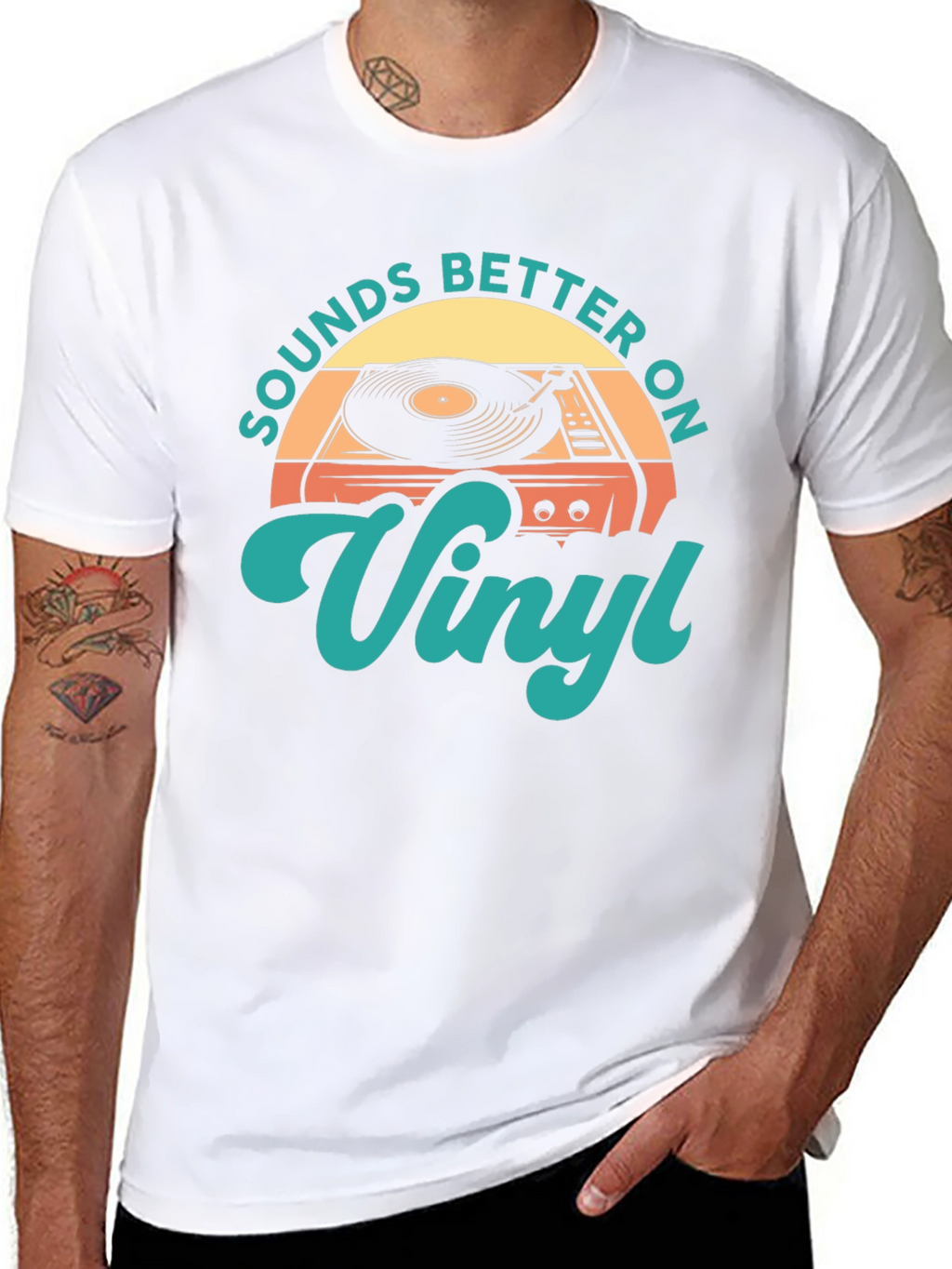 Sounds Better On Vinyl Retro T-Shirt