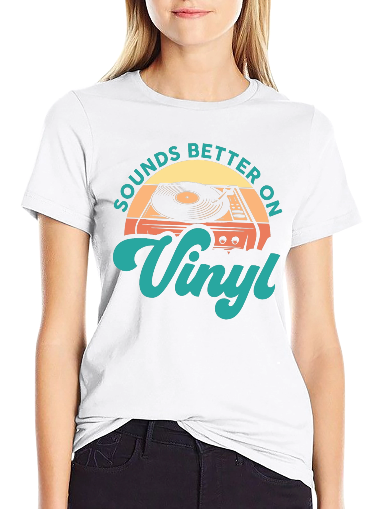 Sounds Better On Vinyl Retro T-Shirt