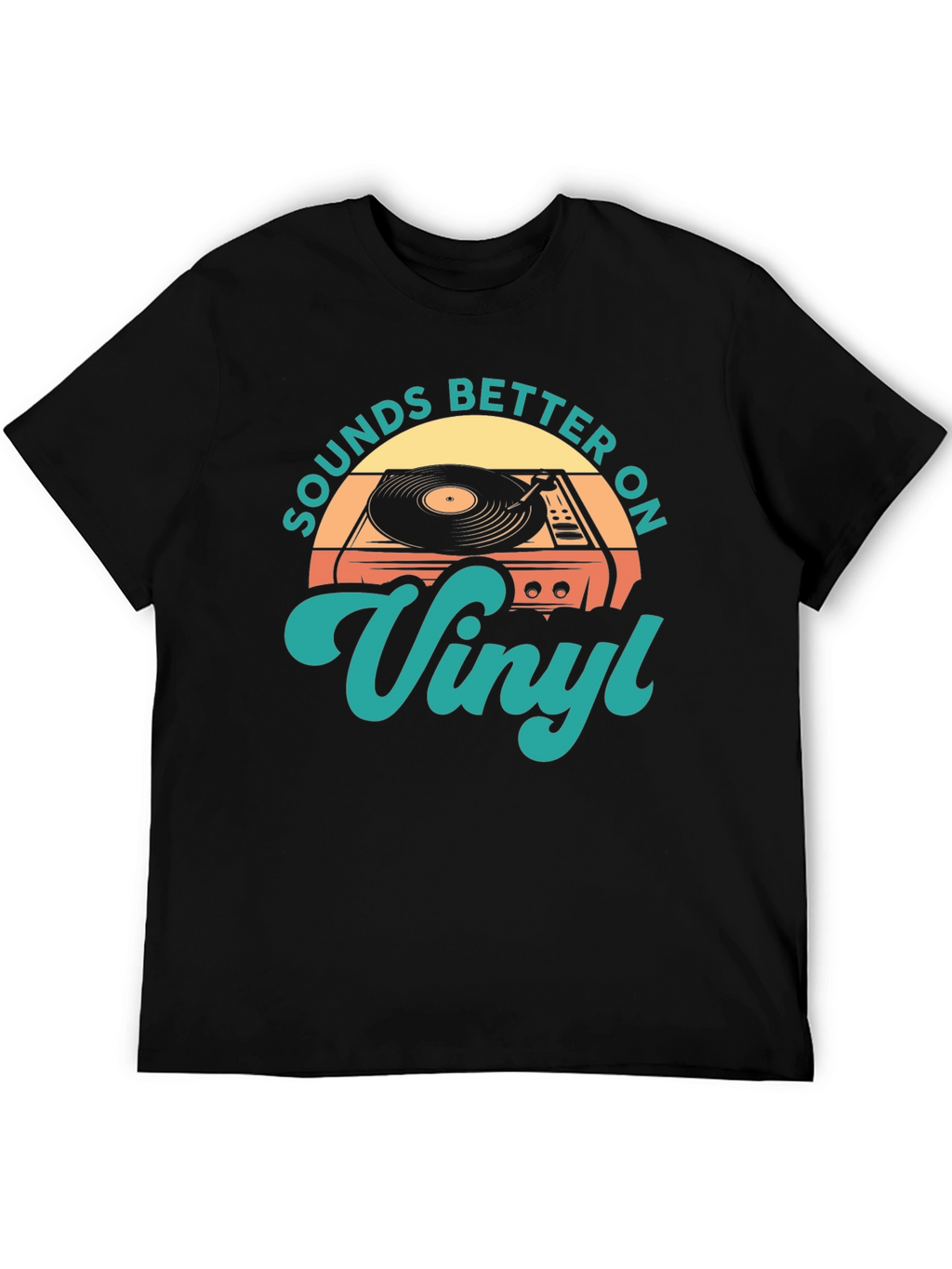 Sounds Better On Vinyl Retro T-Shirt
