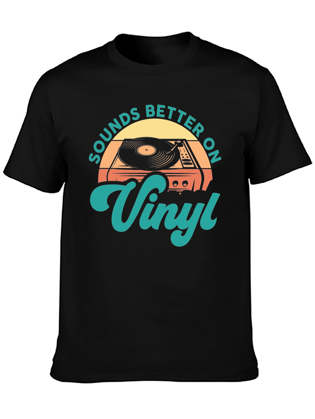 Sounds Better On Vinyl Retro T-Shirt