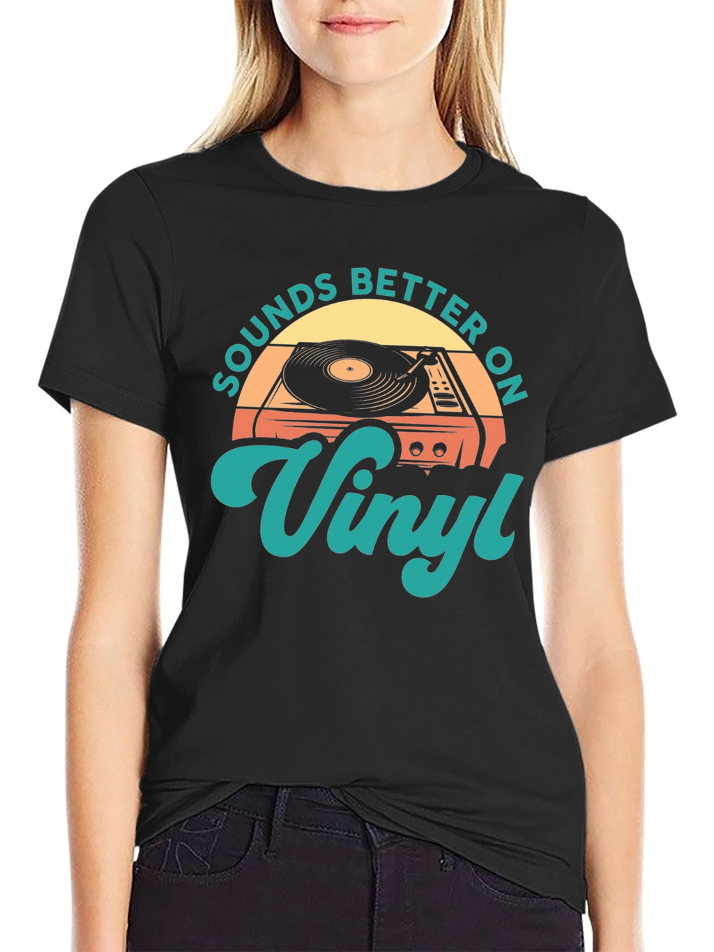 Sounds Better On Vinyl Retro T-Shirt