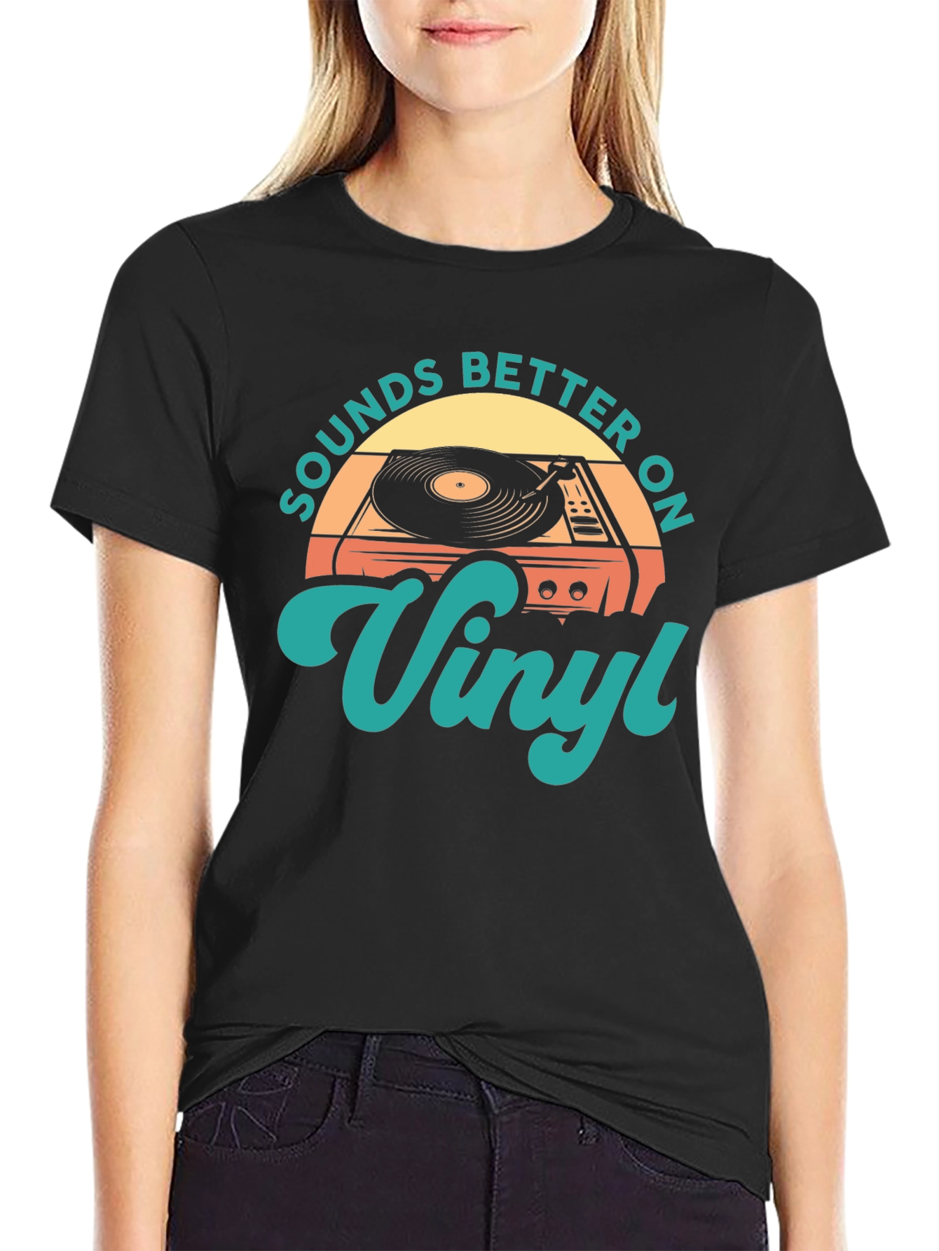 Sounds Better On Vinyl Retro T-Shirt