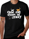 One Cat Short of Crazy Tee