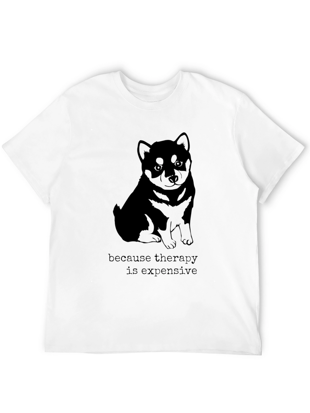 Therapy is Expensive T-Shirt - Shiba Inu