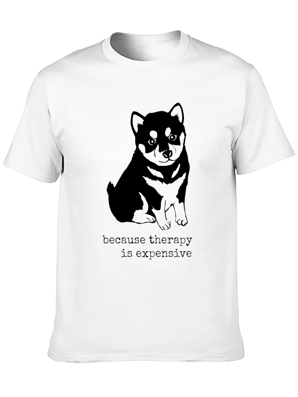 Therapy is Expensive T-Shirt - Shiba Inu
