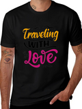 Traveling With Love T-Shirt - Trendy Graphic Tee