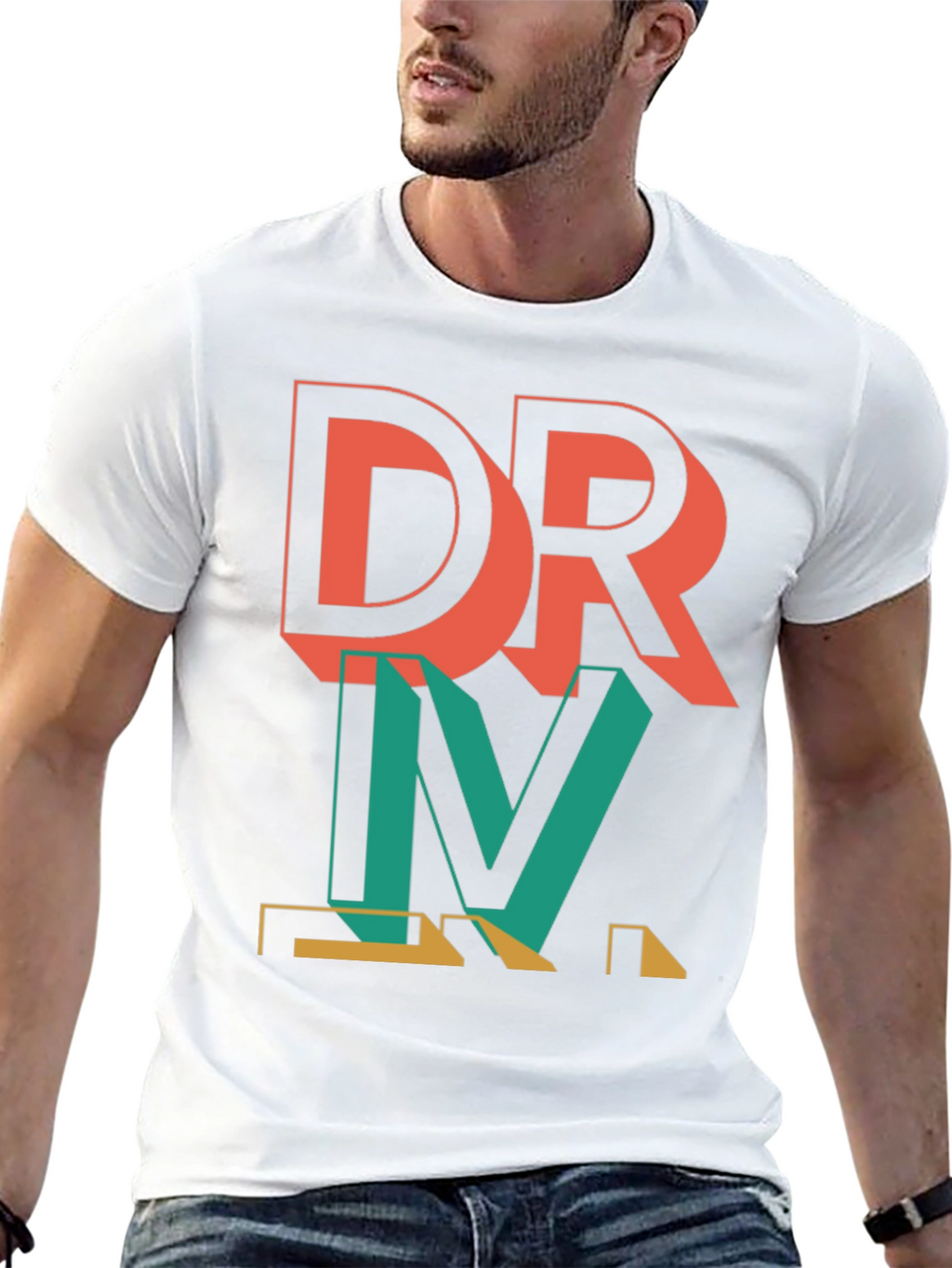 DRVM Graphic Print Mens Black T-Shirt