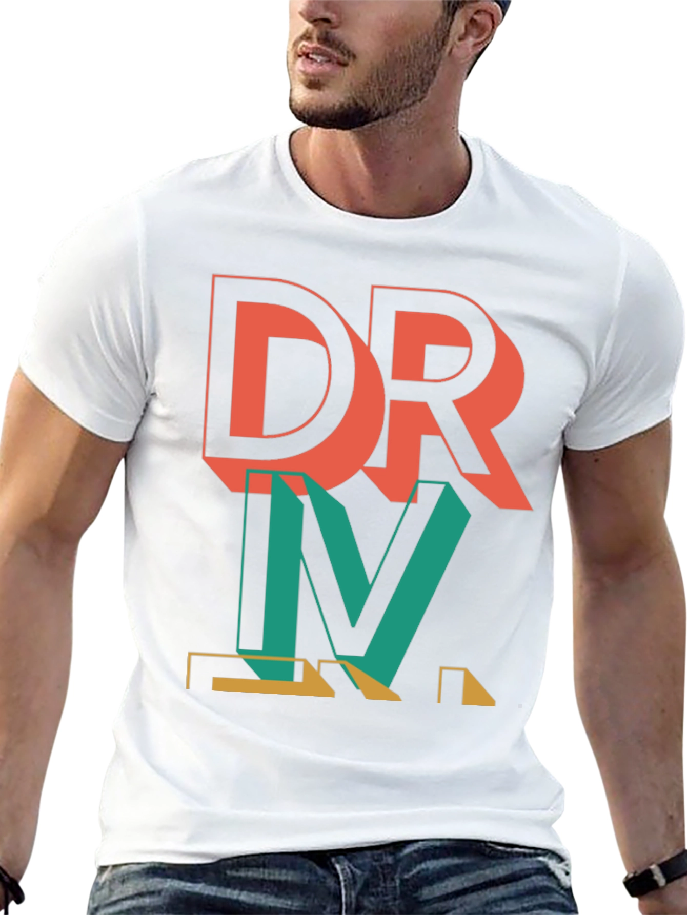DRVM Graphic Print Mens Black T-Shirt