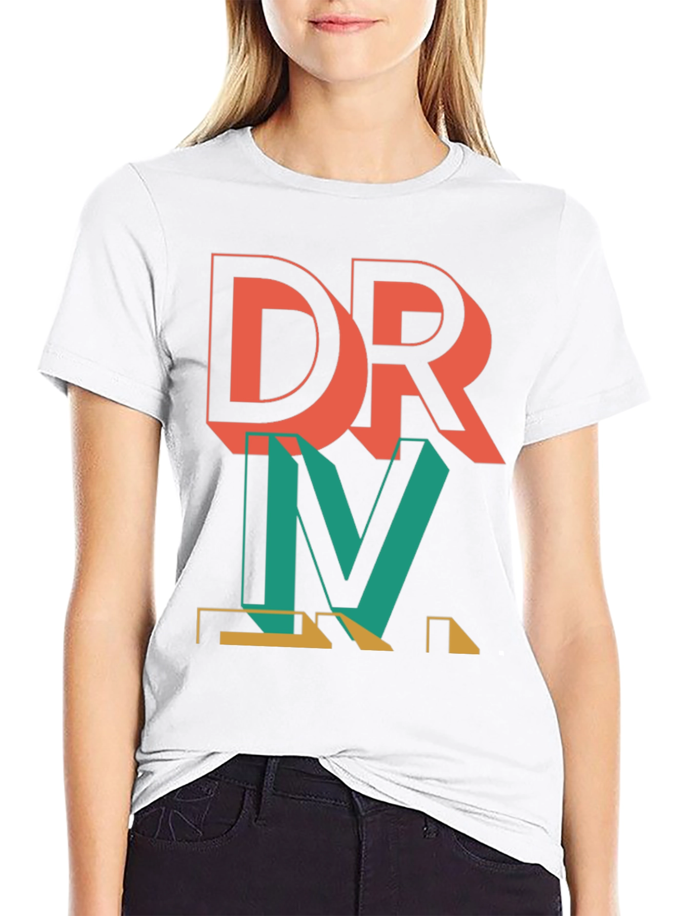 DRVM Graphic Print Mens Black T-Shirt