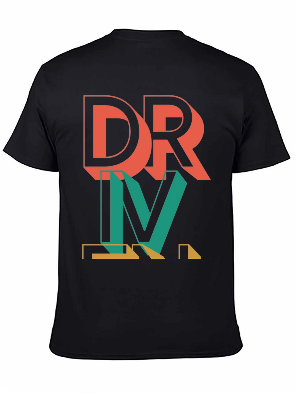 DRVM Graphic Print Mens Black T-Shirt