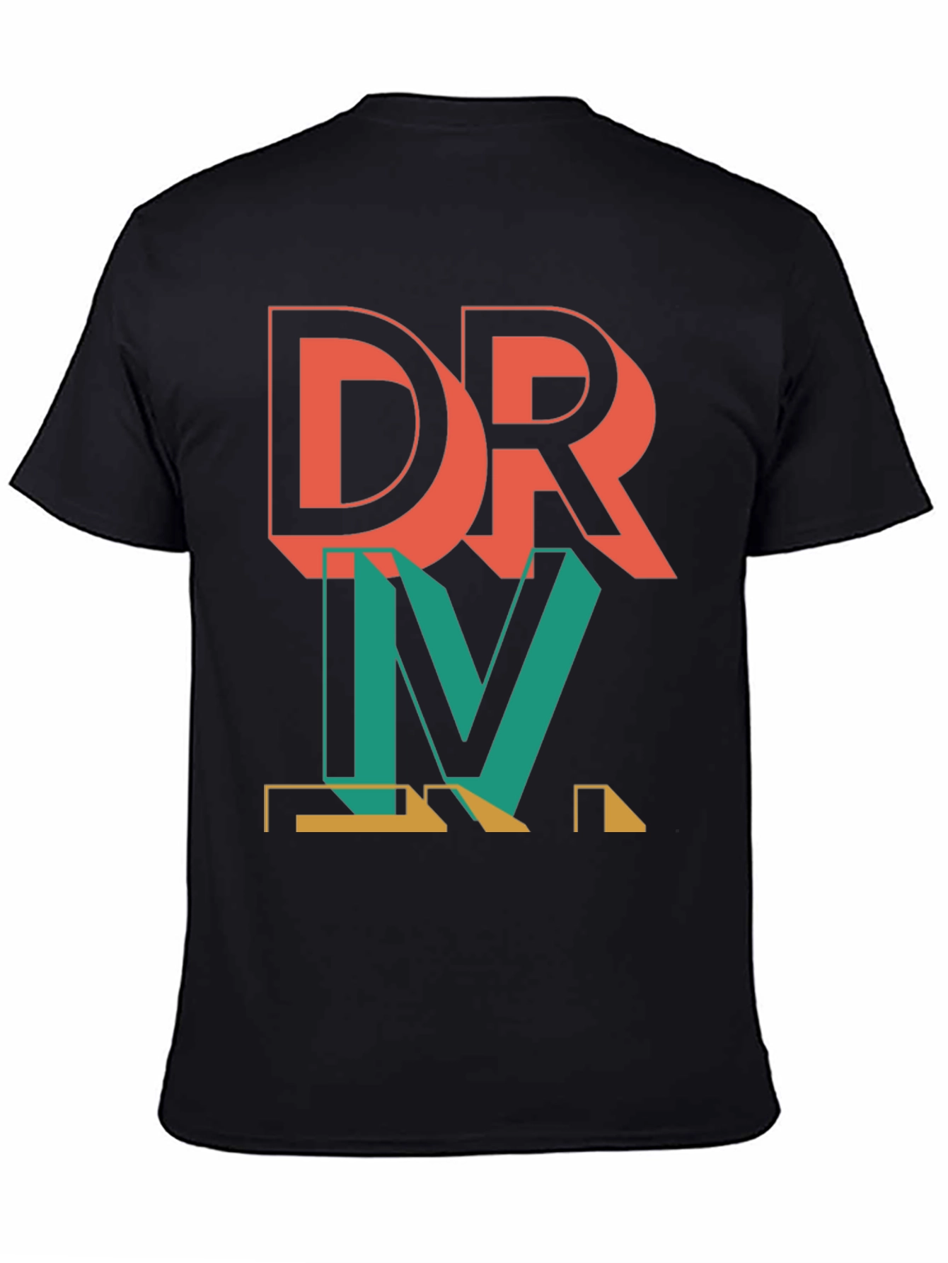 DRVM Graphic Print Mens Black T-Shirt