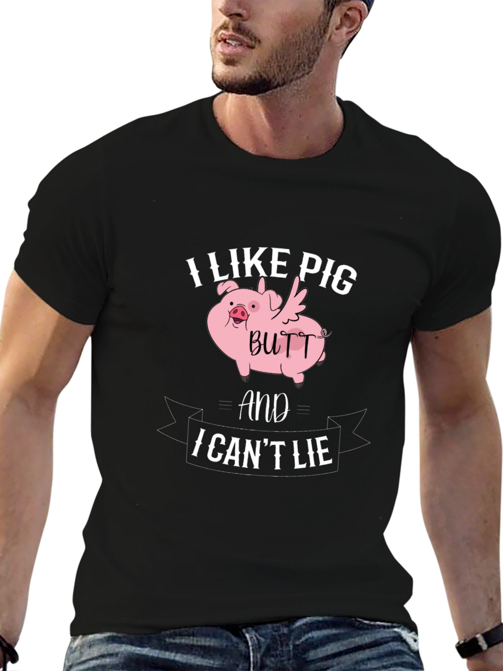 I Like Pig Butt T-Shirt Funny Novelty Tee