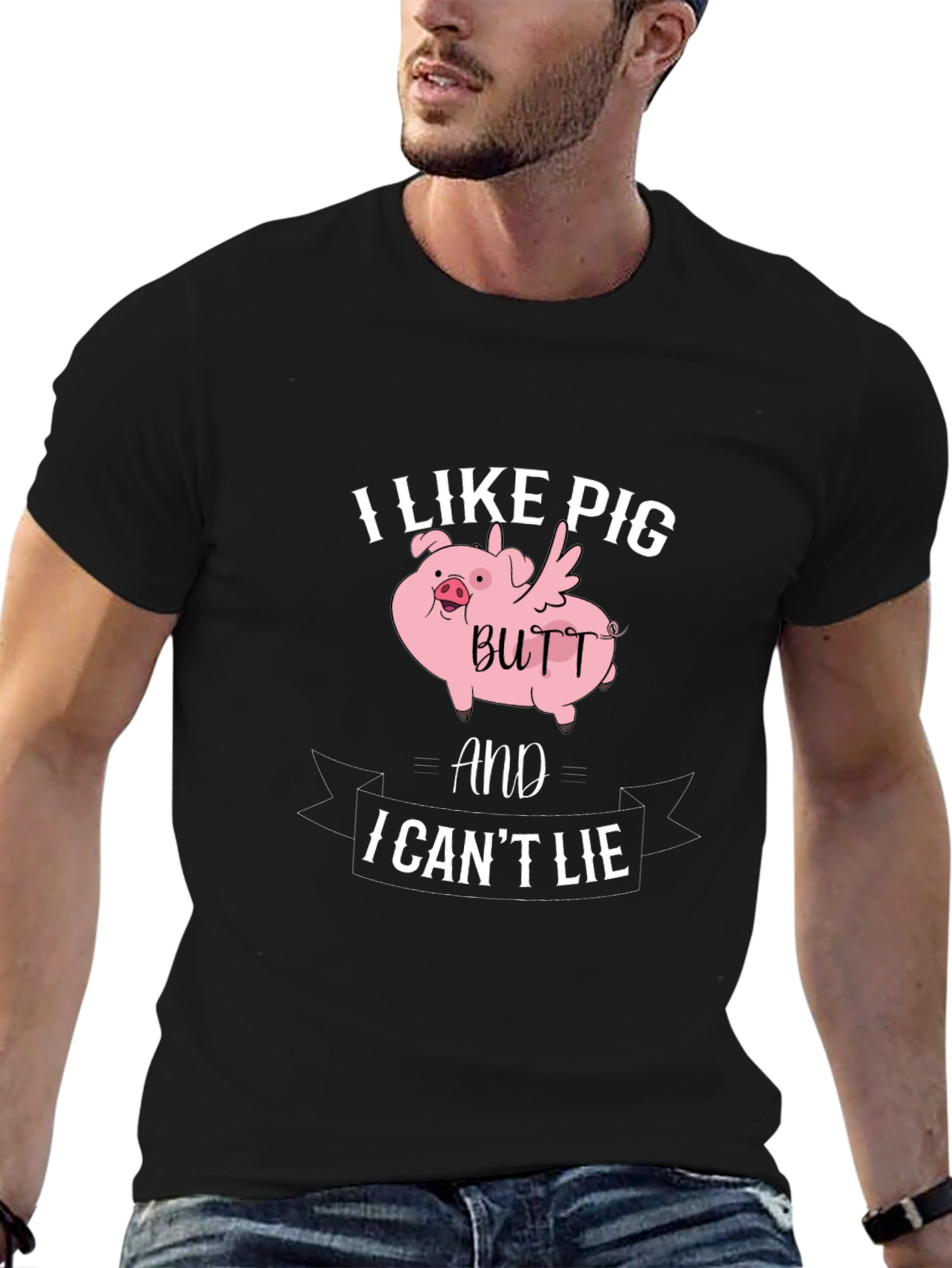 I Like Pig Butt T-Shirt Funny Novelty Tee