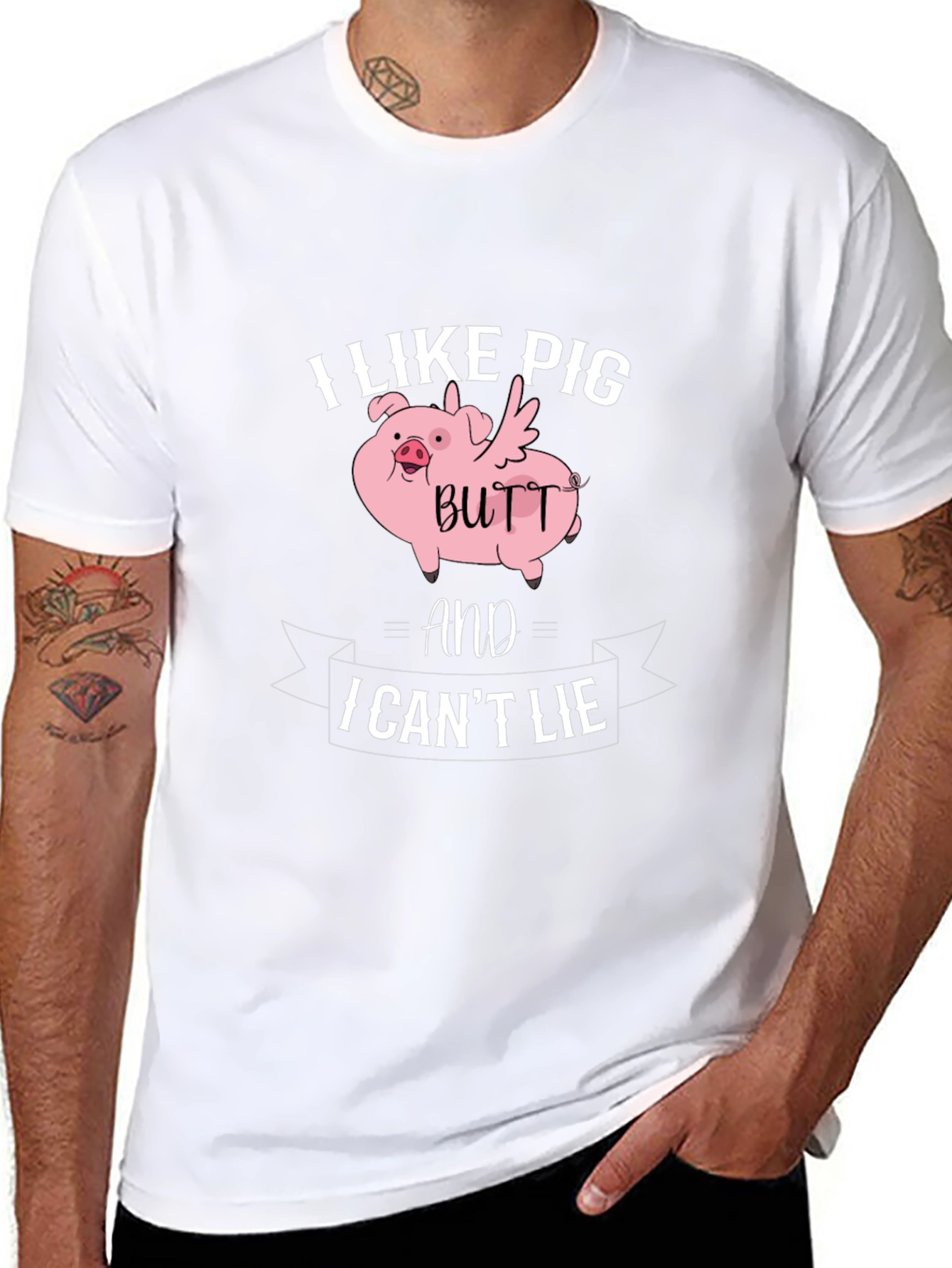 I Like Pig Butt T-Shirt Funny Novelty Tee