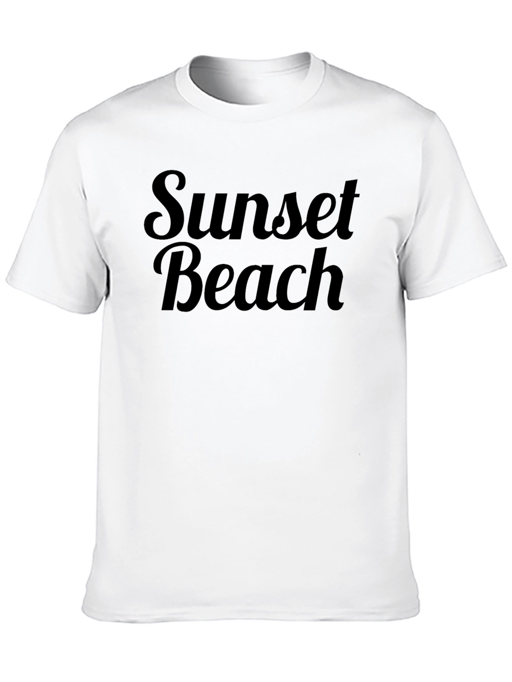 Sunset Beach Black Graphic Tee