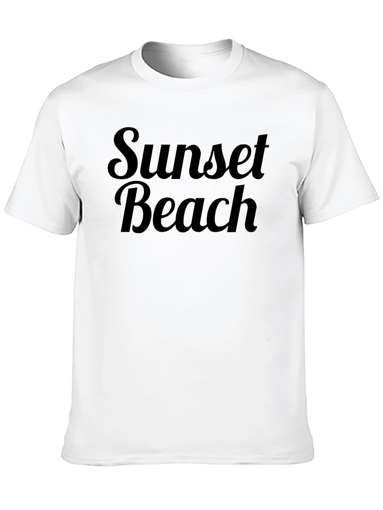 Sunset Beach Black Graphic Tee
