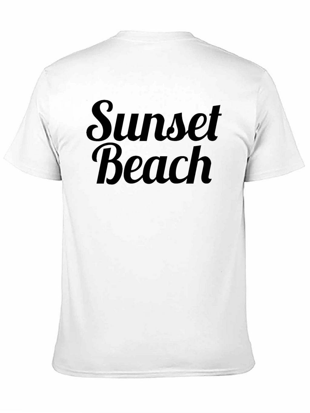 Sunset Beach Black Graphic Tee