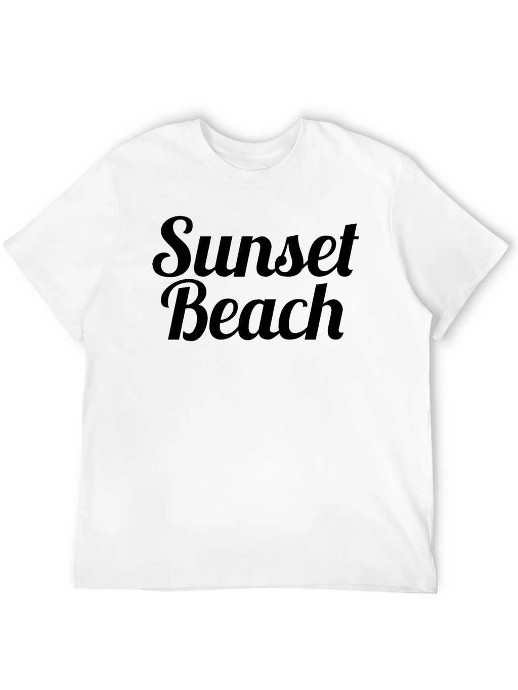 Sunset Beach Black Graphic Tee