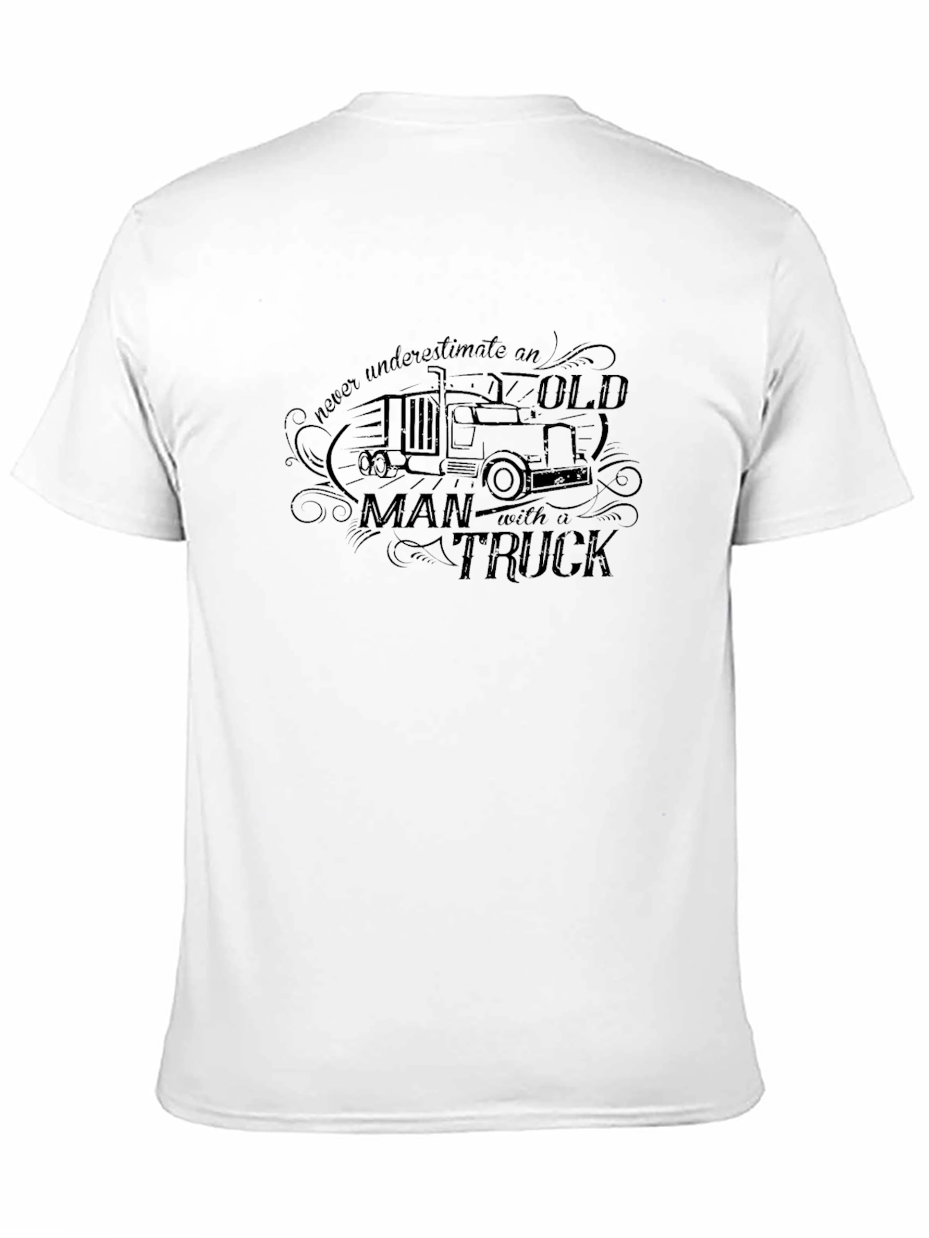 Old Man Truck T-Shirt - Classic Black