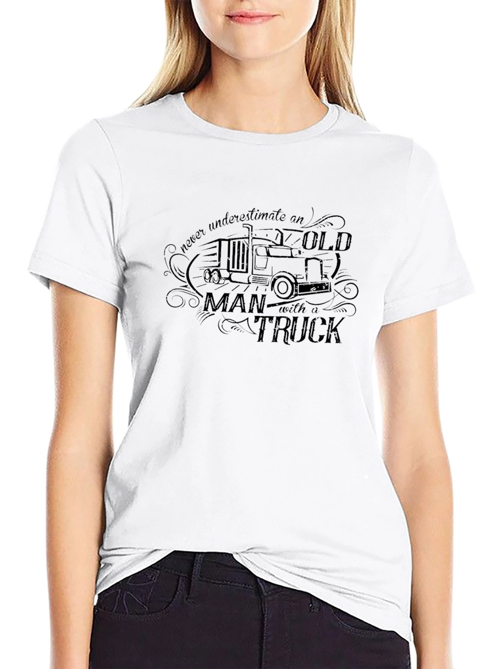Old Man Truck T-Shirt - Classic Black