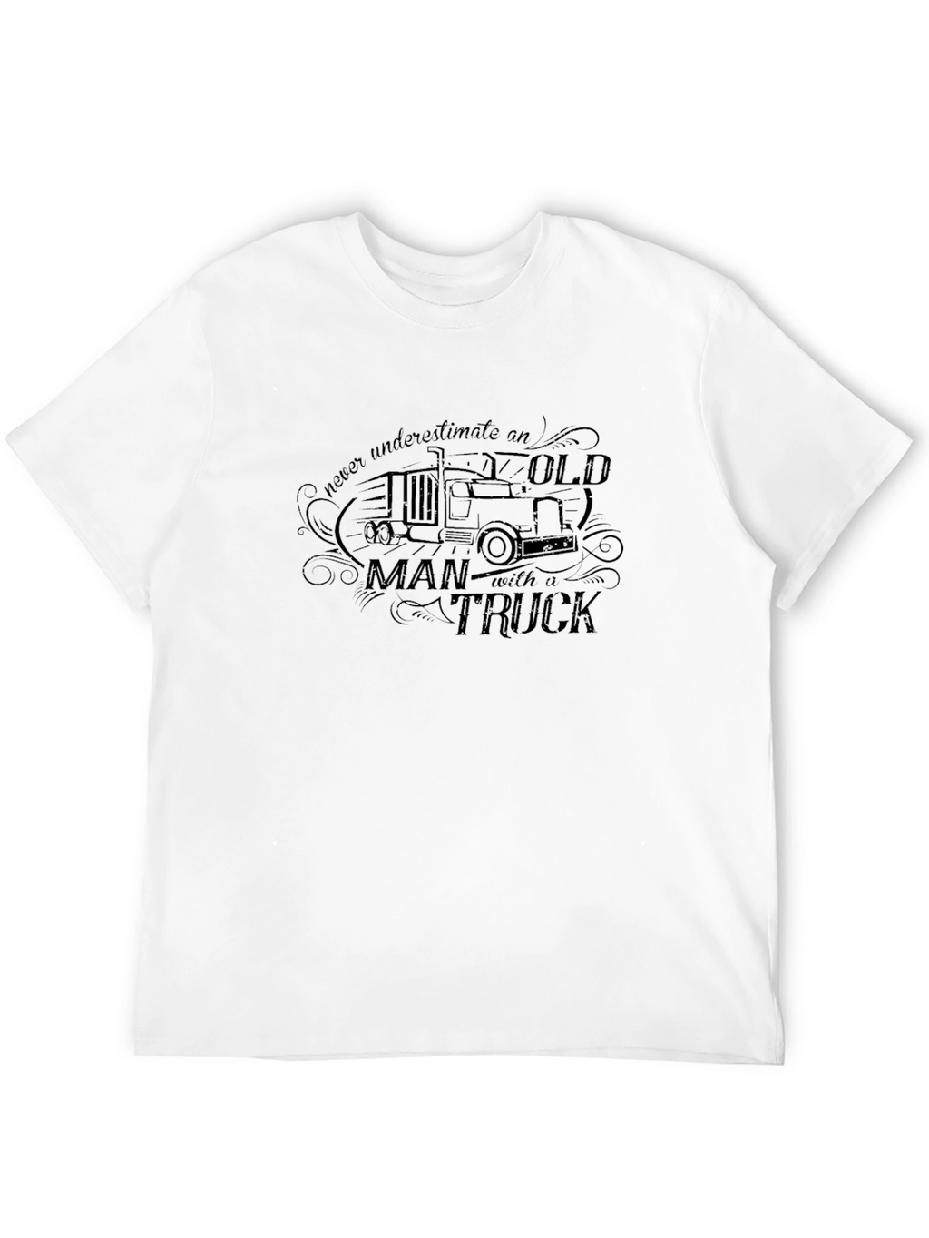 Old Man Truck T-Shirt - Classic Black