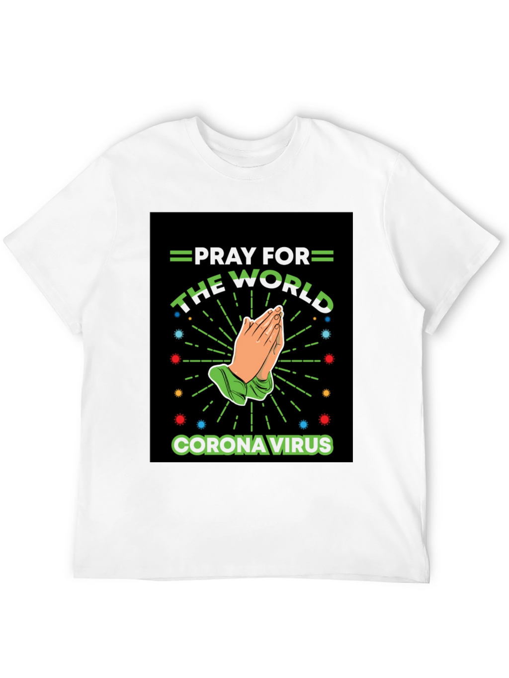 Pray For The World Black T-Shirt