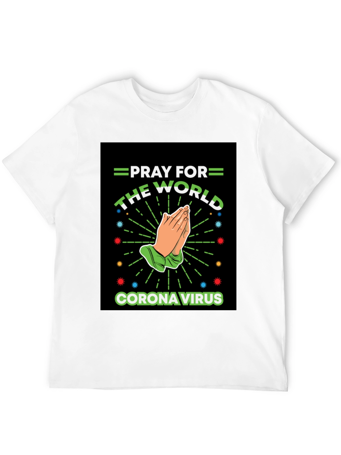 Pray For The World Black T-Shirt