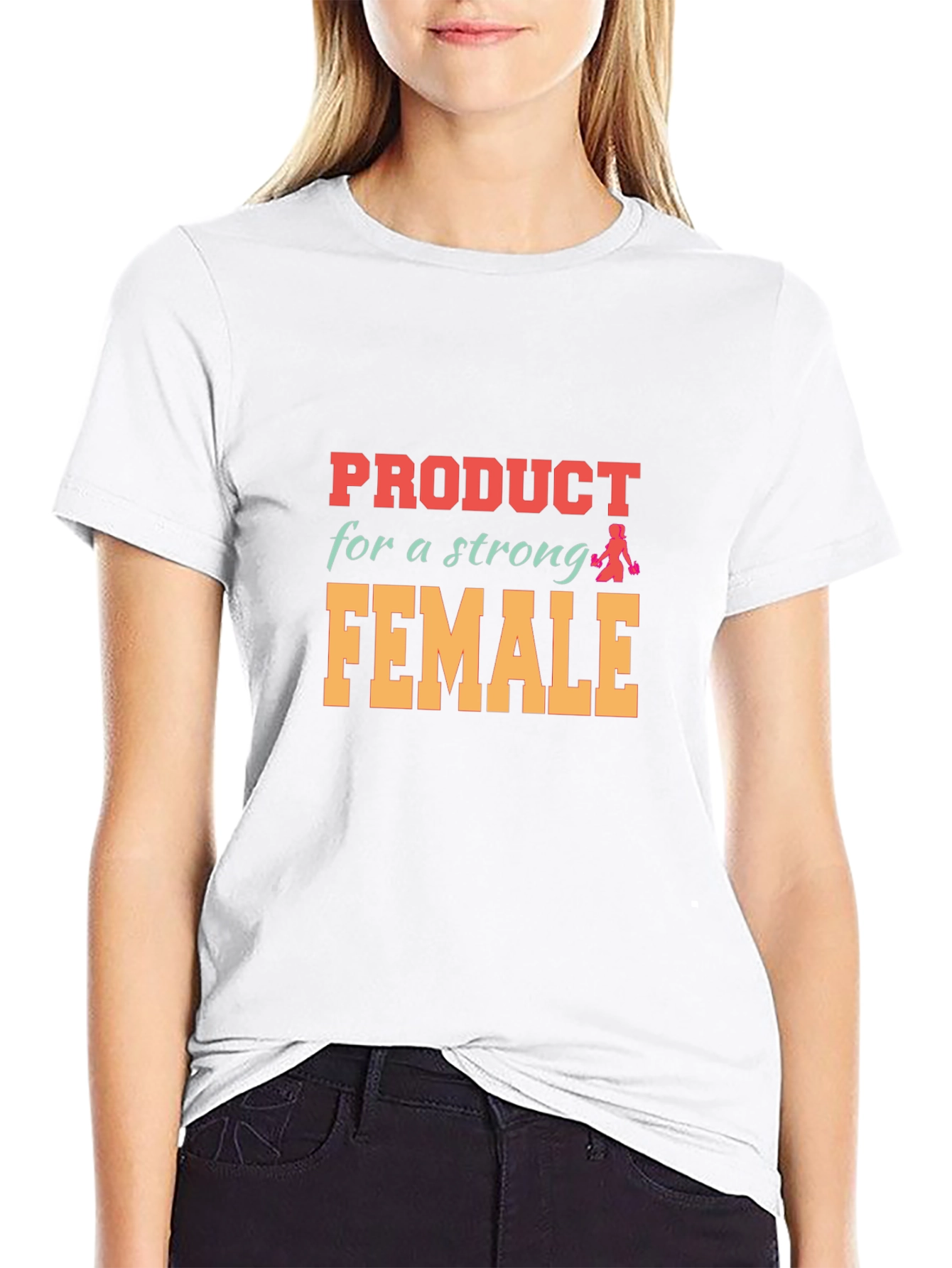Strong Female Graphic Tee - Black Unisex T-Shirt
