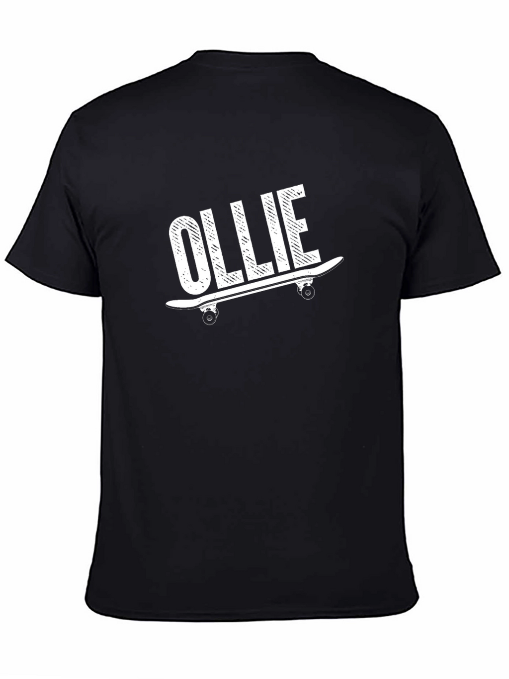 Ollie Skateboard Graphic Tee - Black