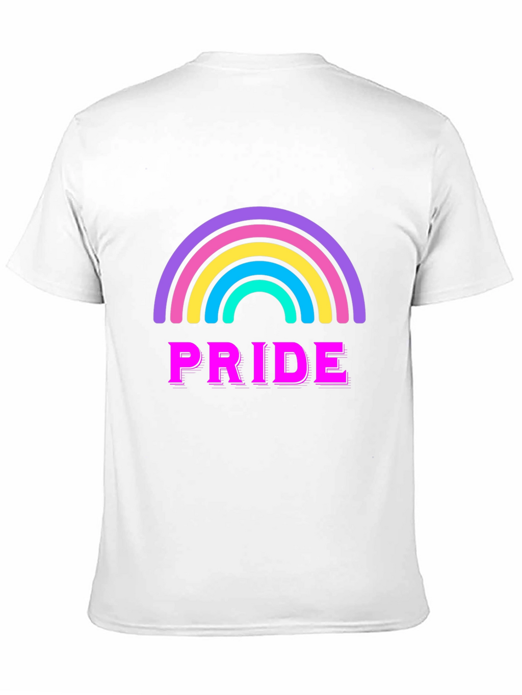Pride Rainbow Graphic Tee - Black