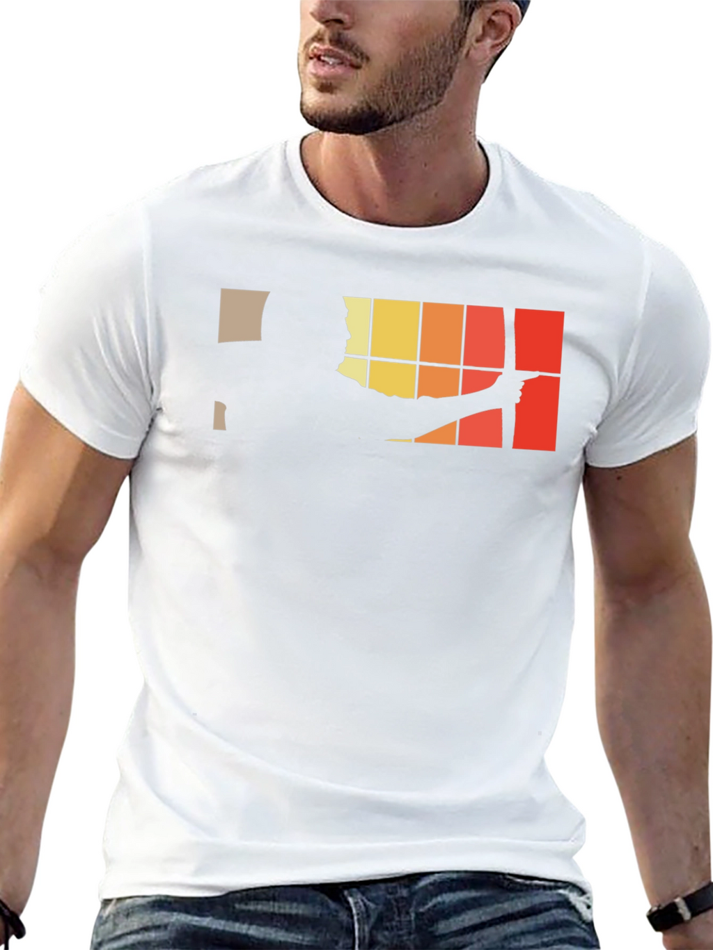 Archery Silhouette Graphic Black T-Shirt