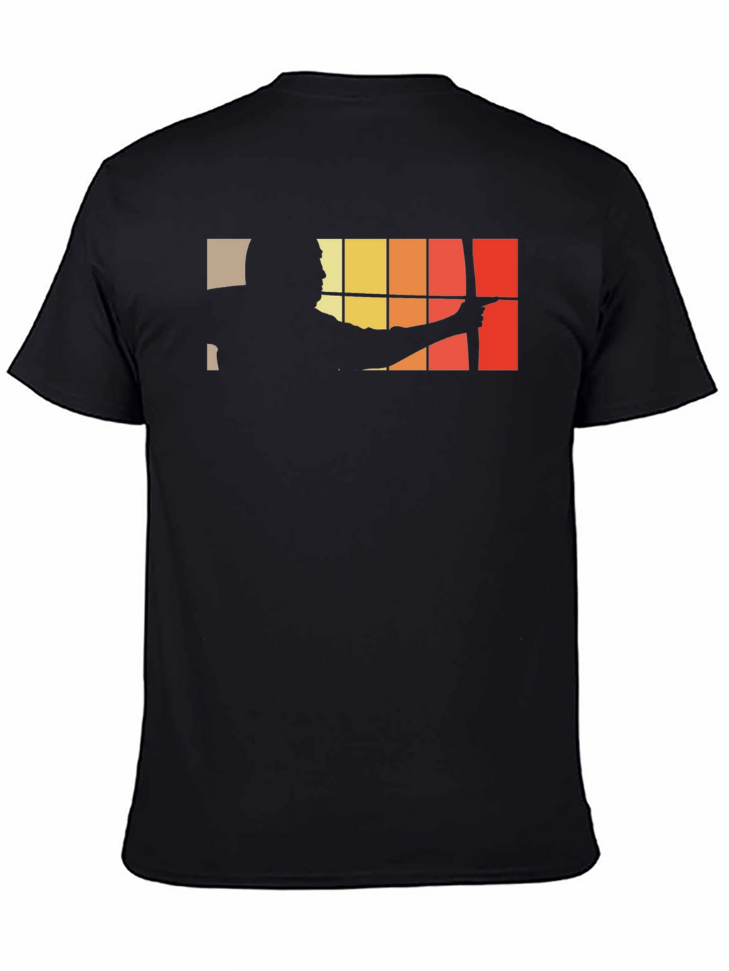 Archery Silhouette Graphic Black T-Shirt