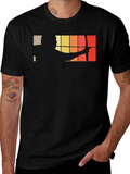 Archery Silhouette Graphic Black T-Shirt