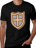 Shield Emblem T-Shirt - Casual Black Tee