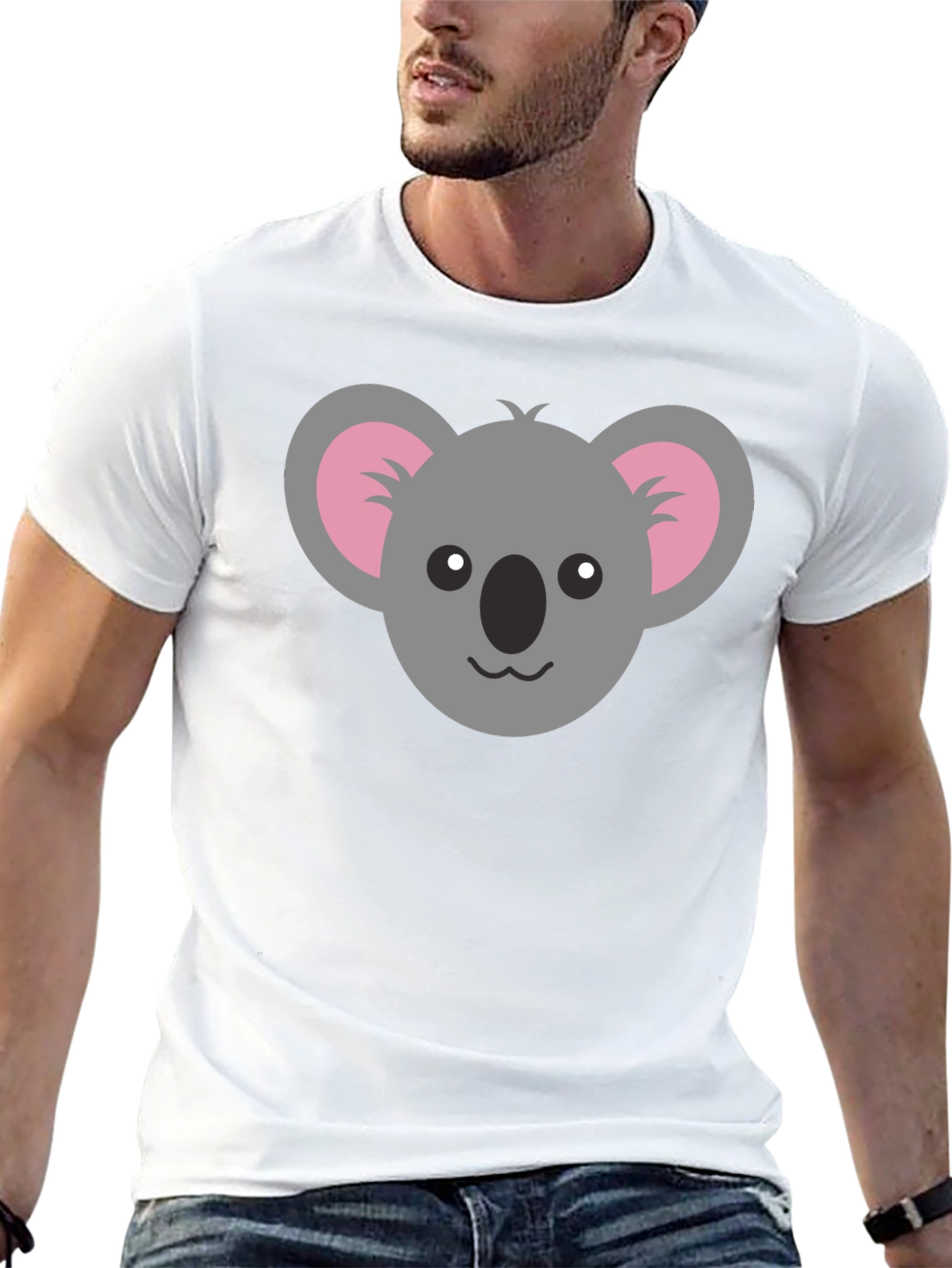 Koala Graphic Tee - Black Casual Shirt