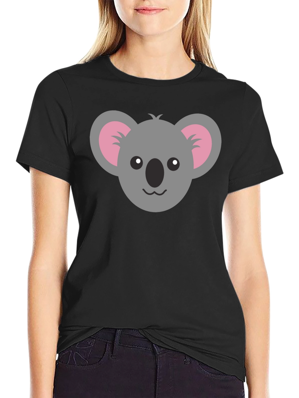 Koala Graphic Tee - Black Casual Shirt