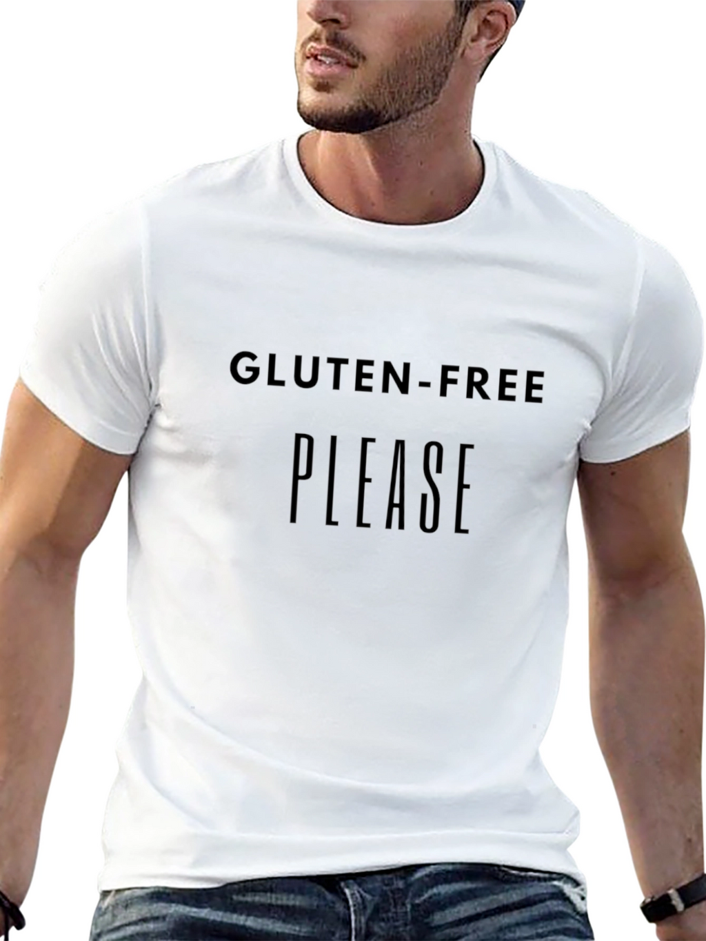 Gluten-Free Please Black T-Shirt