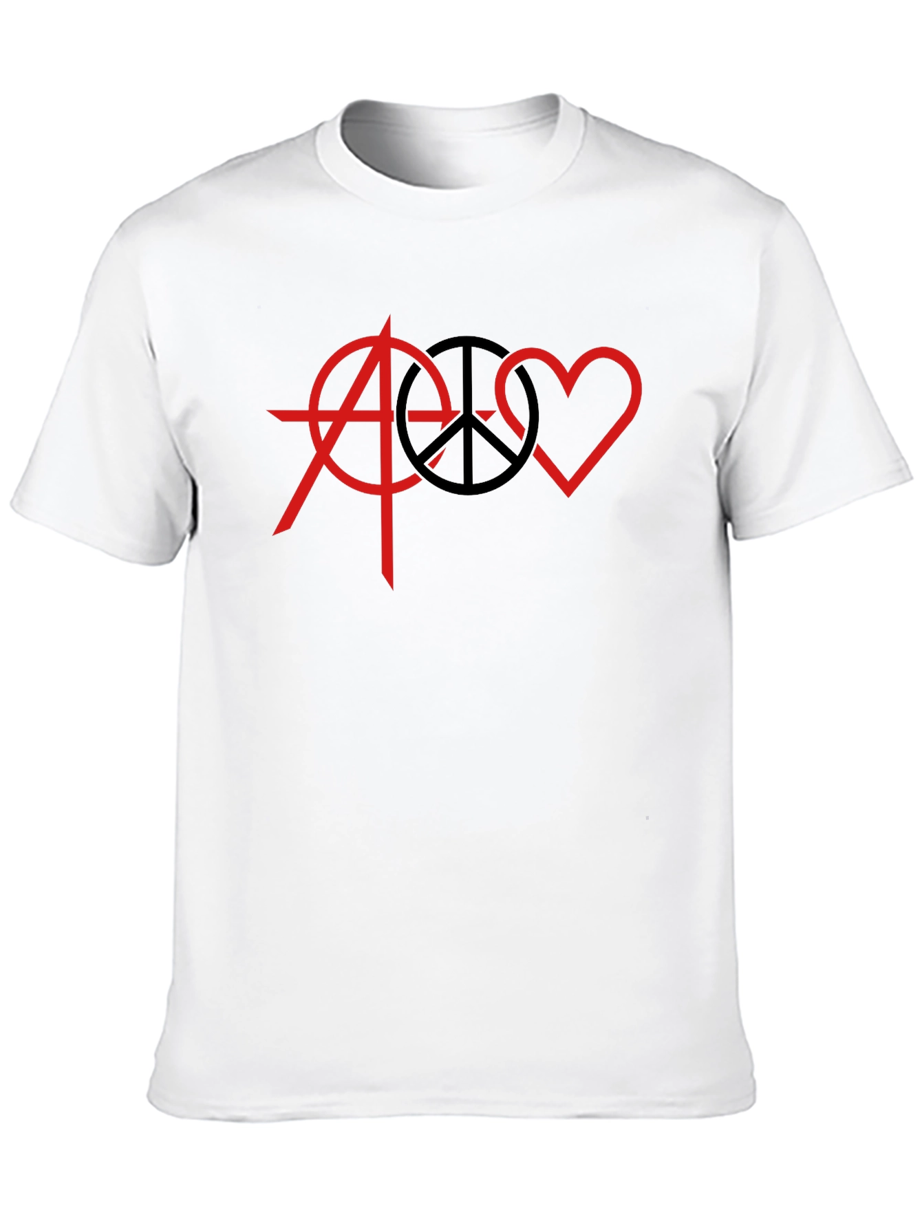 Anarchy Peace Love Graphic T-Shirt