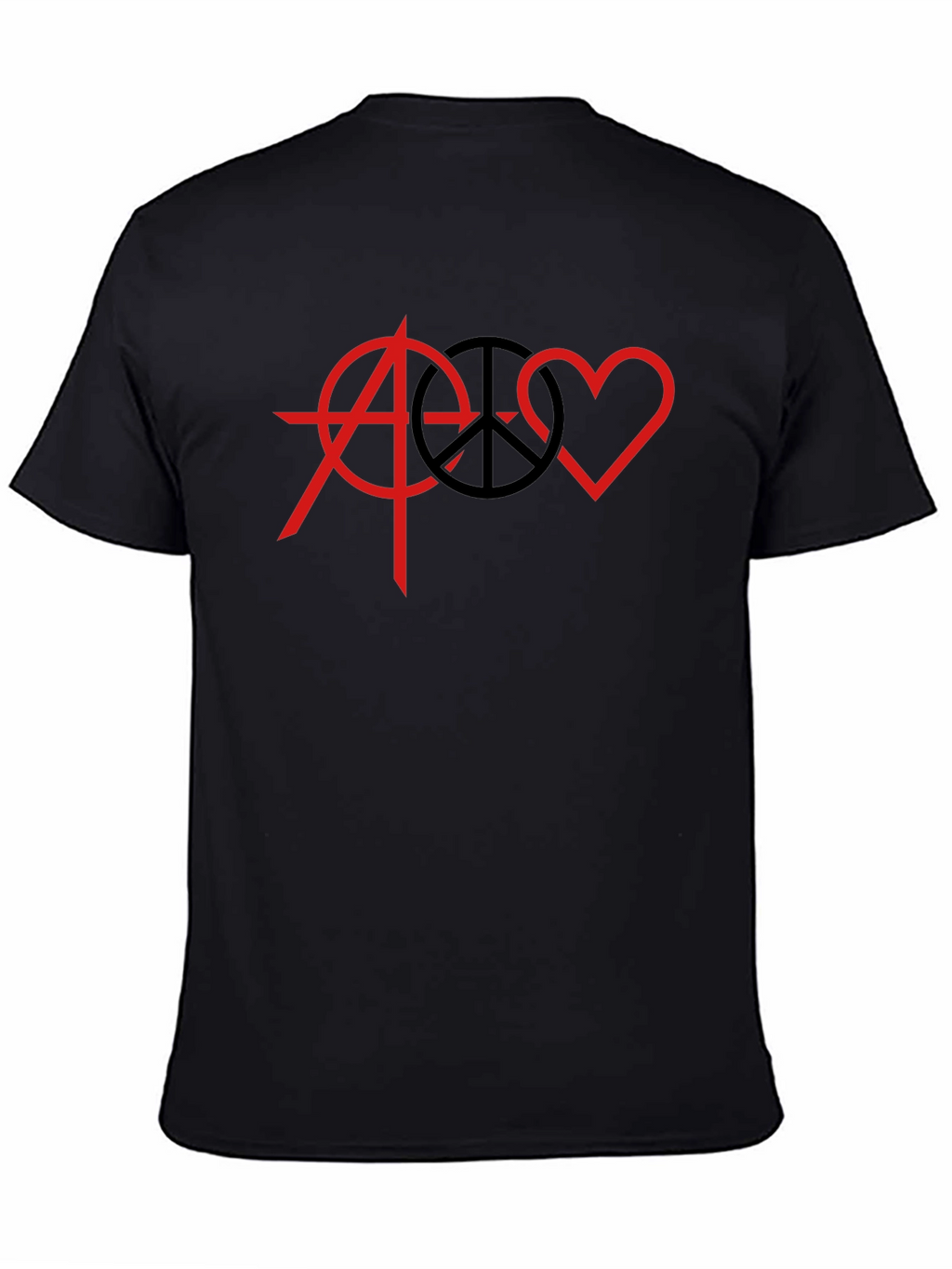 Anarchy Peace Love Graphic T-Shirt
