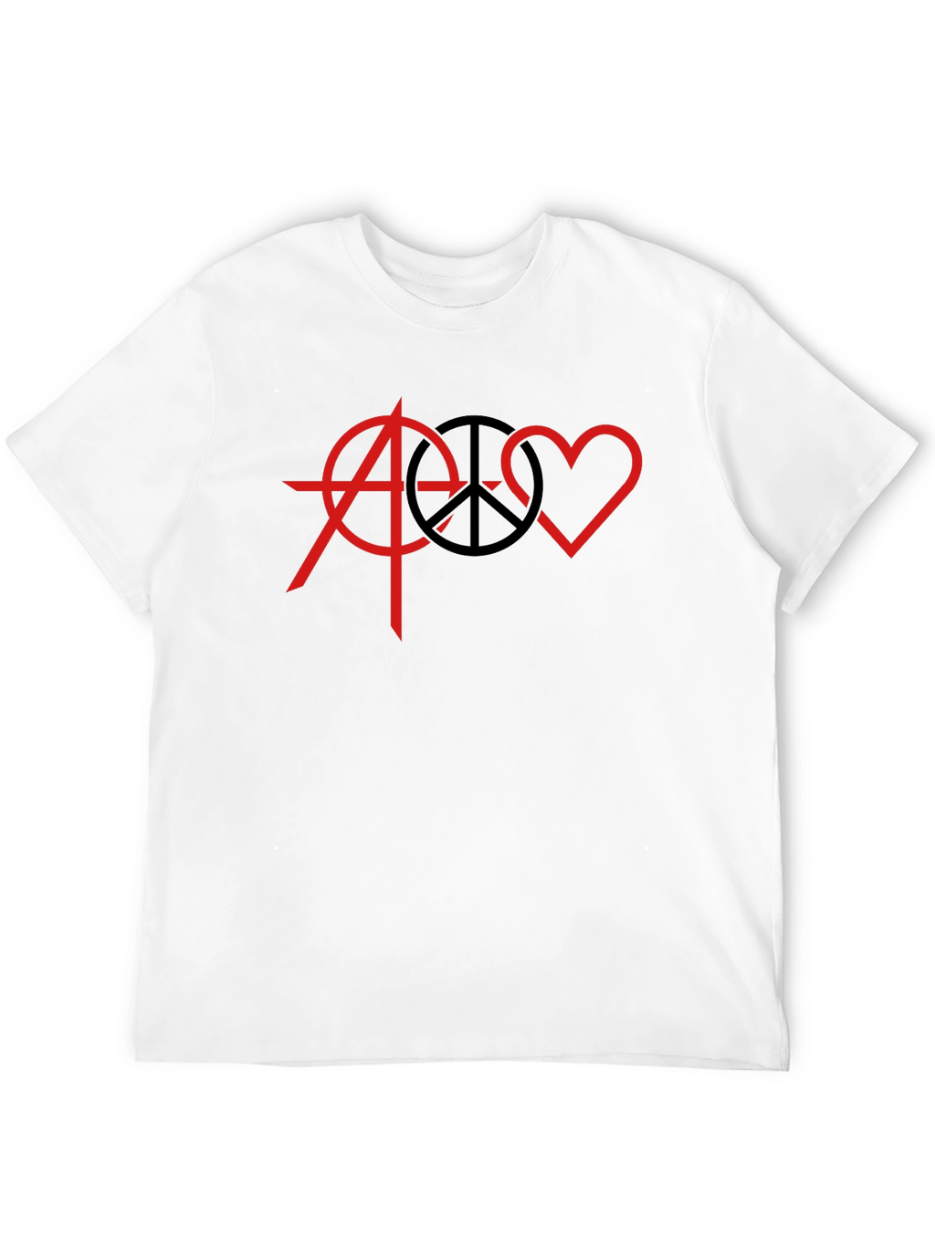 Anarchy Peace Love Graphic T-Shirt