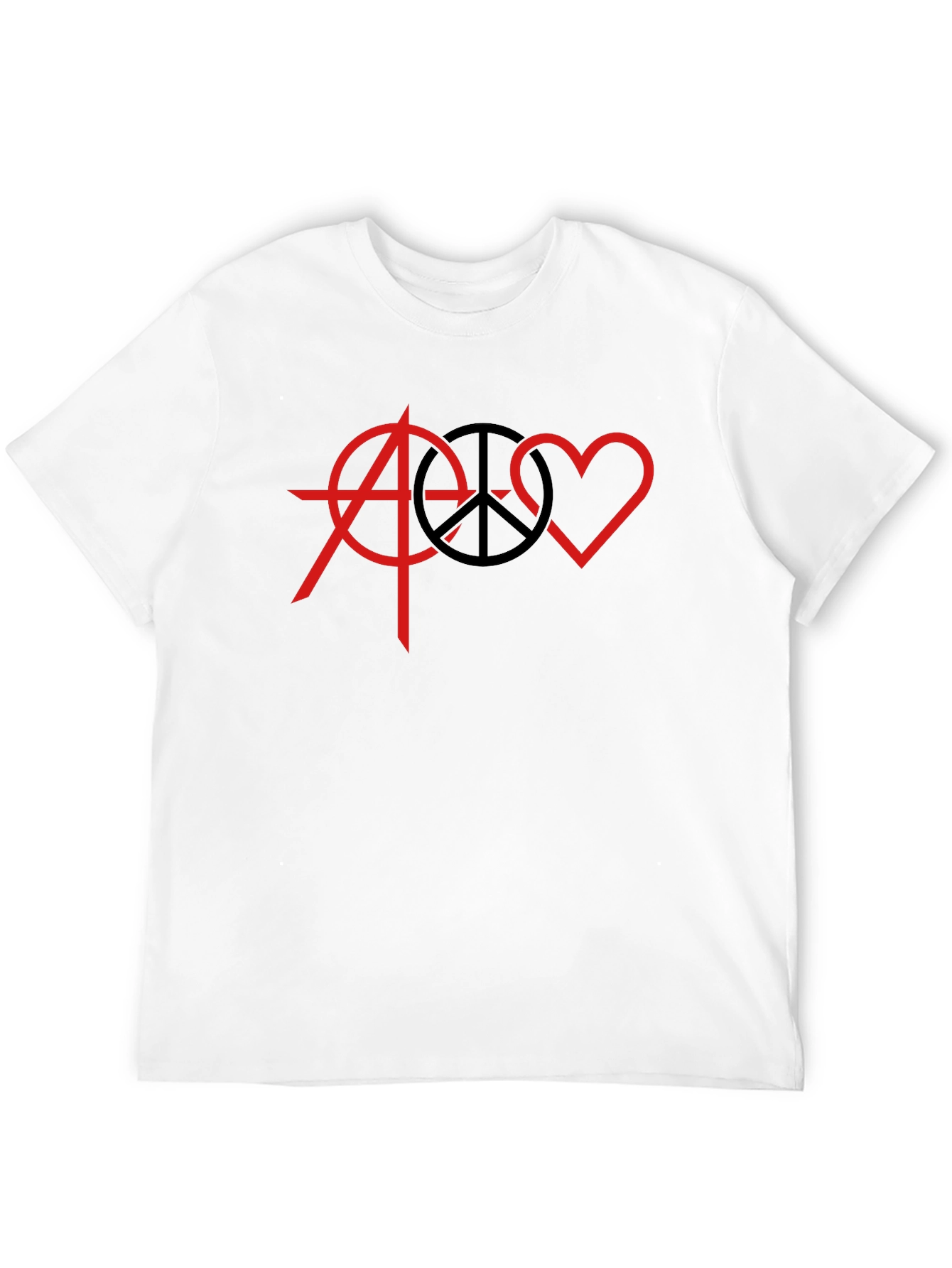 Anarchy Peace Love Graphic T-Shirt