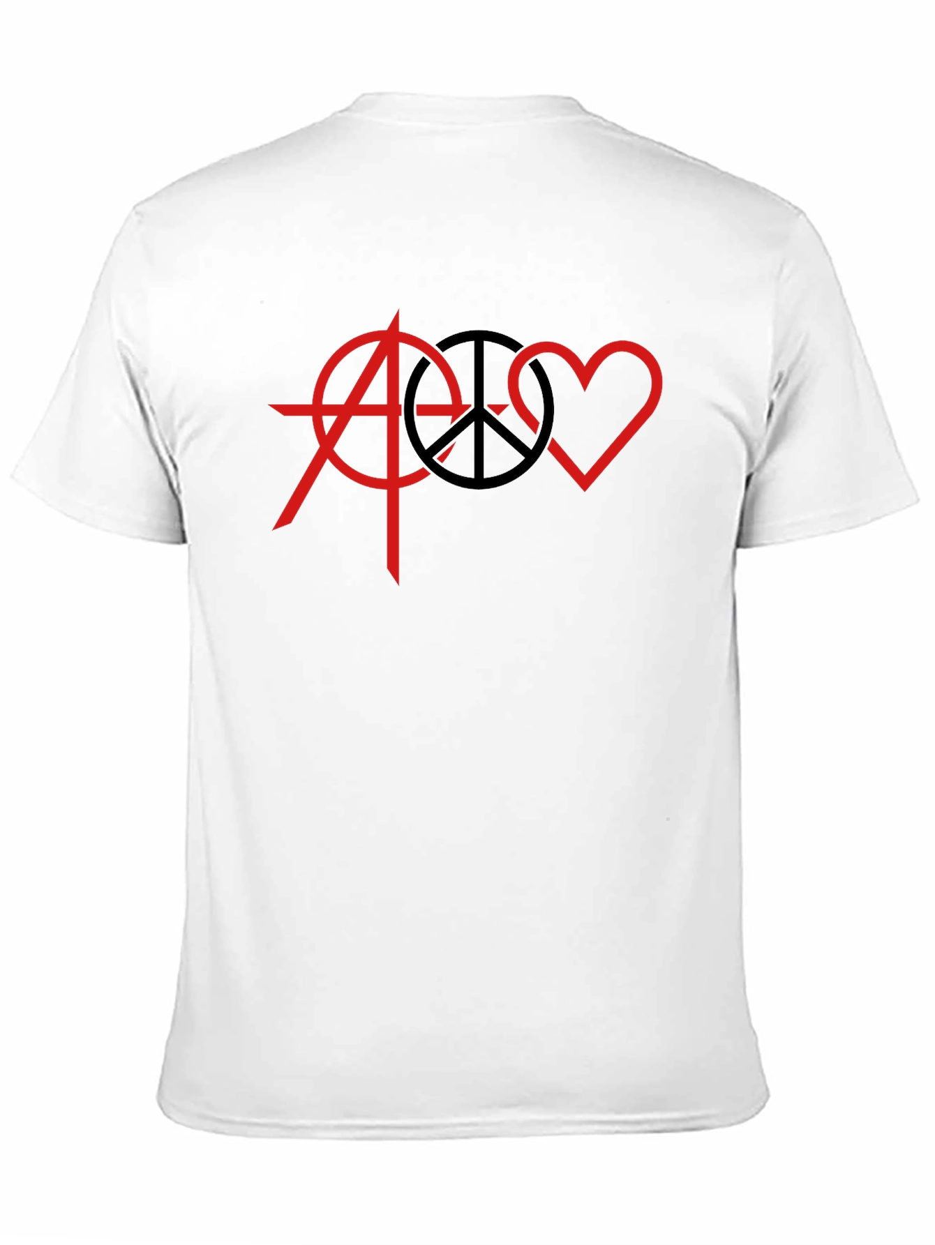 Anarchy Peace Love Graphic T-Shirt