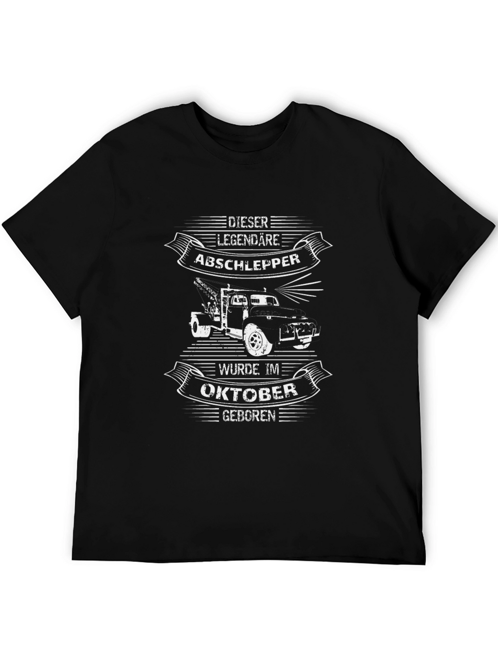Legendary Tow Truck October Birthday T-Shirt