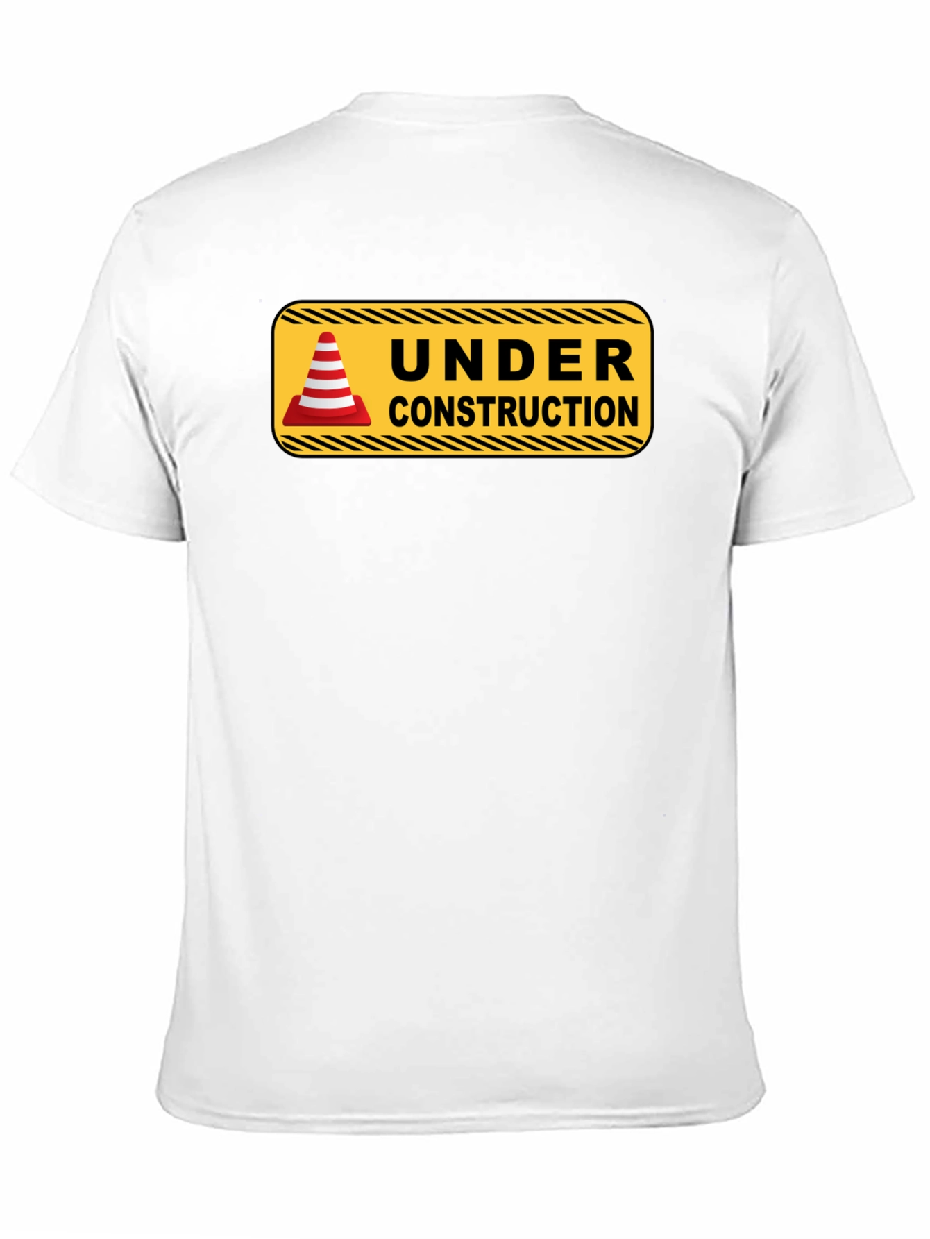 Under Construction Graphic Tee - Mens Black T-Shirt