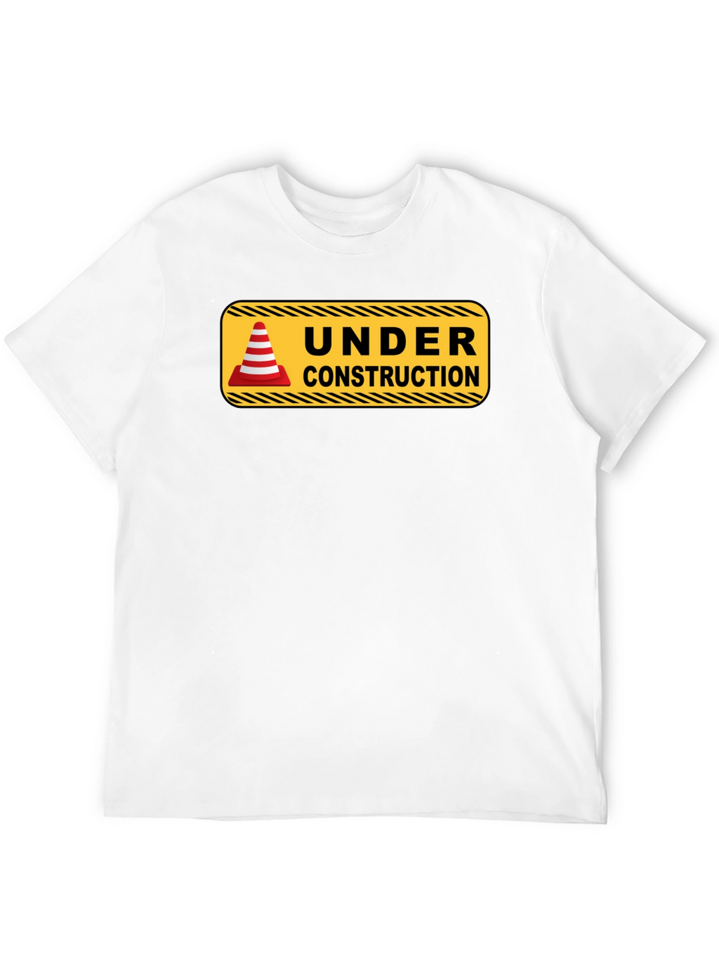 Under Construction Graphic Tee - Mens Black T-Shirt