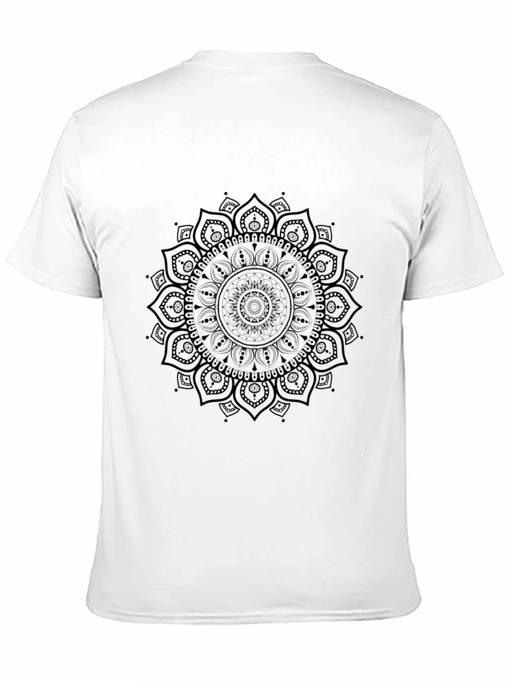 Black Mandala Graphic Tee - Stylish Casual Wear